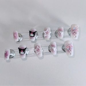 Kuromi Sanrio press on nails